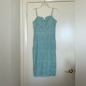 GUESS Women's Sleeveless Lace Mini Dress - Mint